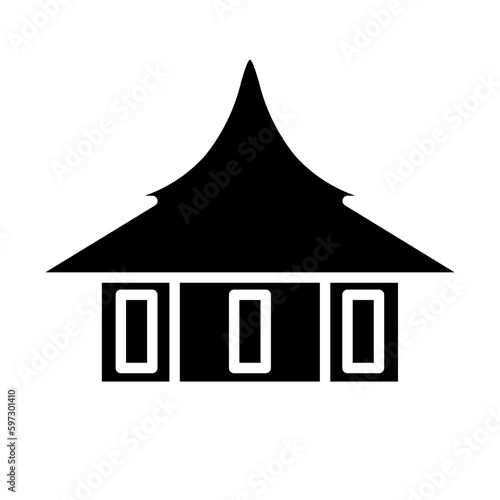 House on stilts icon