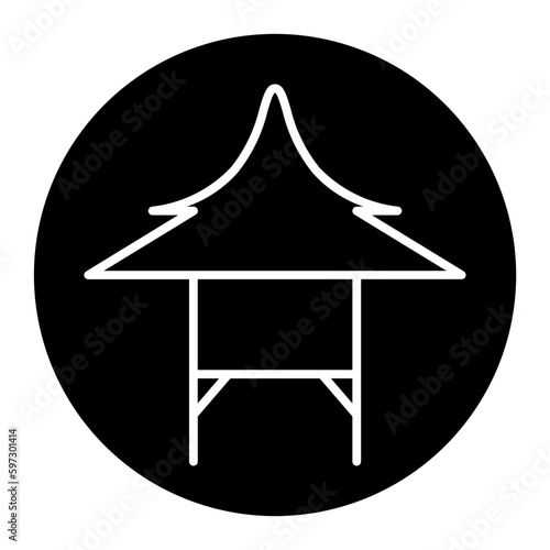 House on stilts icon