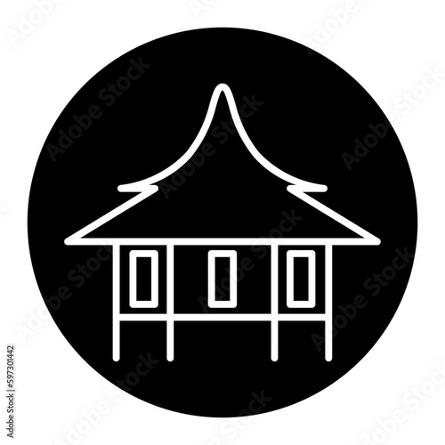 House on stilts icon