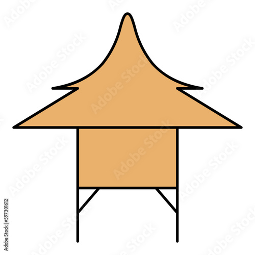 House on stilts icon