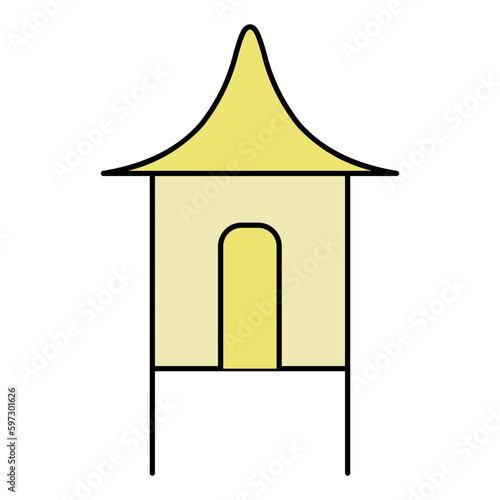 House on stilts icon