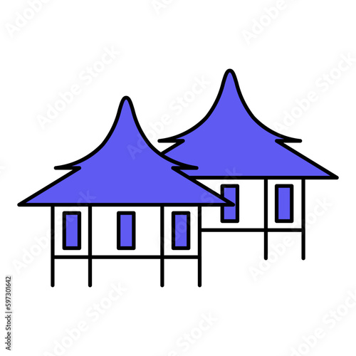 House on stilts icon