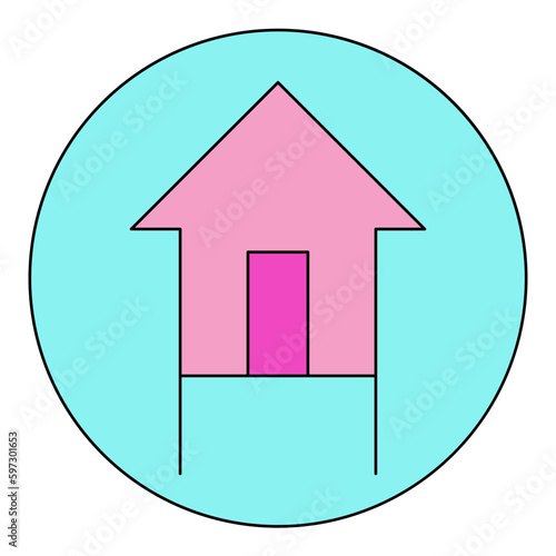 House on stilts icon