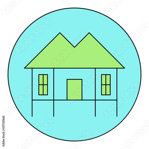 House on stilts icon