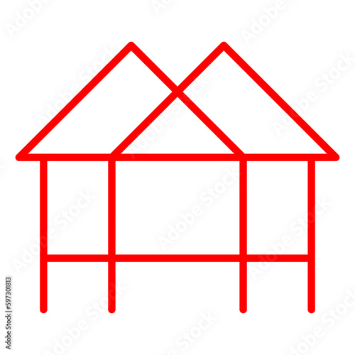House on stilts icon