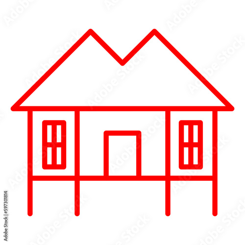 House on stilts icon
