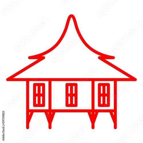 House on stilts icon