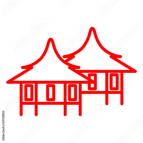 House on stilts icon