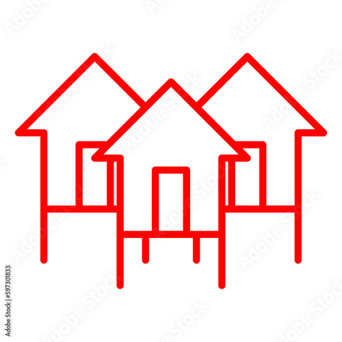 House on stilts icon