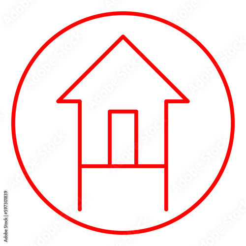 House on stilts icon
