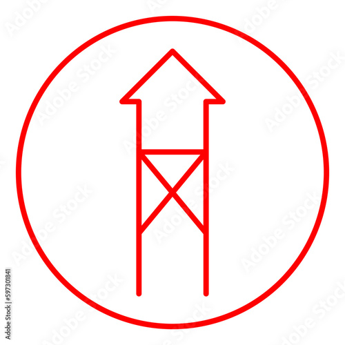 House on stilts icon