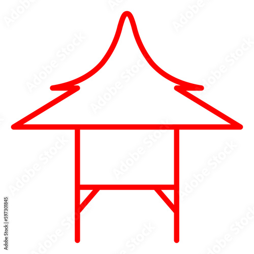 House on stilts icon