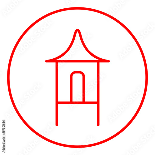 House on stilts icon