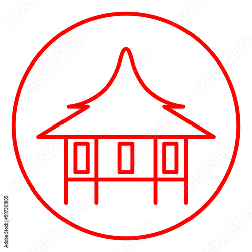 House on stilts icon