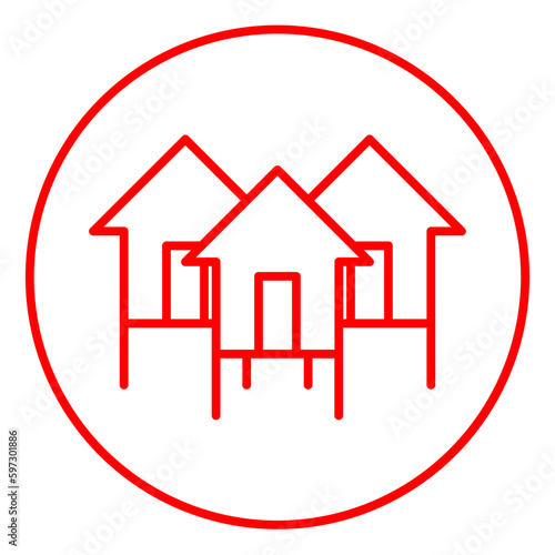 House on stilts icon