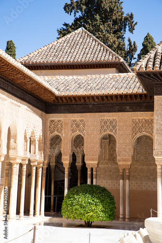 ancient arabic fortress Alhambra Granada Spain