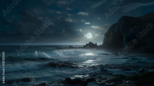 the sea at night  © 5domeFive