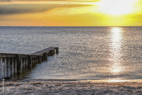 sunset at the beach