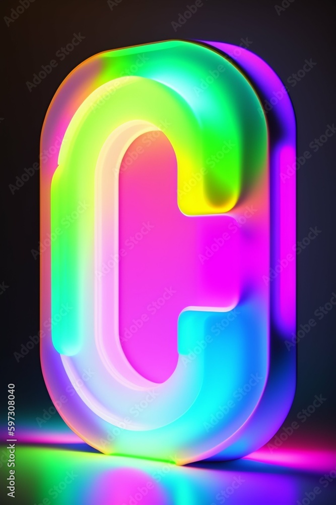 simple neon background, abstract wallpaper - obrazy, fototapety, plakaty 