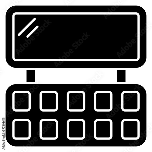Modern design icon of eyeshadow kit 