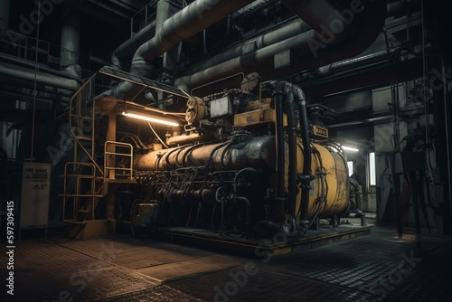 Equipment for transferring petroleum products in industrial plants. Generative AI