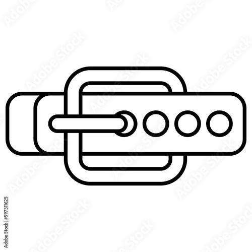 Waist belt icon, editable vector 