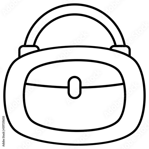 An icon design of handbag having editable quality 