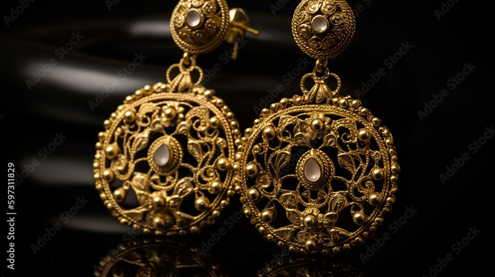 Heavy bridal earrings with 916 hallmark certified #earings #earrings  #lovejewelry #goldearrings #chandbaliearrings | Instagram