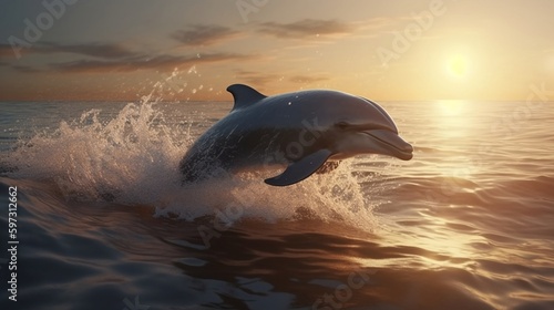 dolphin jumping out of water © emmaz