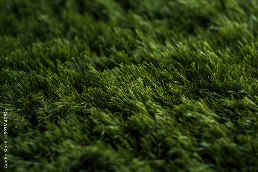 detailed close-up of green grass texture. Generative AI detailed close-up of green grass texture. Generative AI