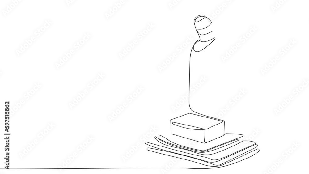 Animated drawing of continuous line draw of set bottles of different cleaning procucts friendly cleaning. Minimal concept. High quality 4k footage Animated drawing of continuous line draw of set bottles of different cleaning procucts friendly cleaning. Minimal concept. High quality 4k footage