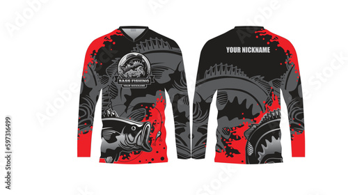 Bass Fishing T Shirt Vector Design.Bass Fishing Logo