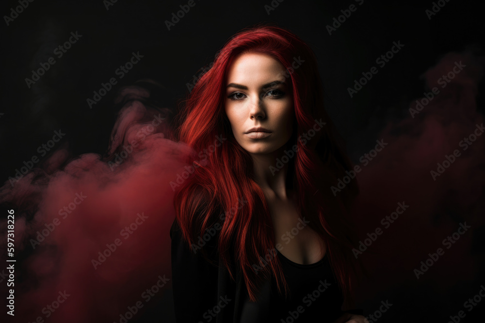 Long Dark Red Hair On Black Women