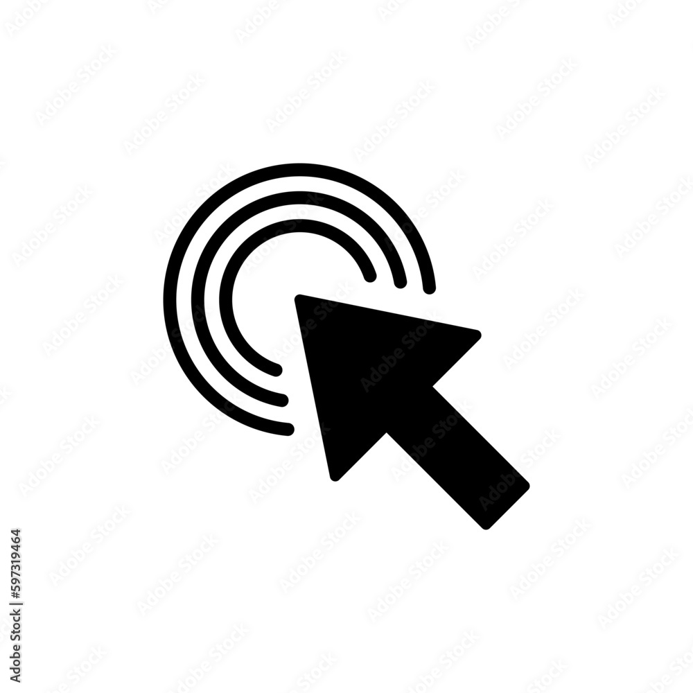 Click icon vector. cursor icon vector. pointer sign Click icon vector. cursor icon vector. pointer sign