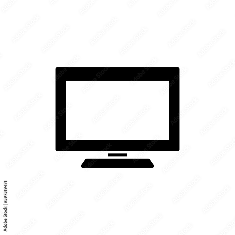 Computer icon vector. computer monitor icon. Computer icon vector. computer monitor icon.