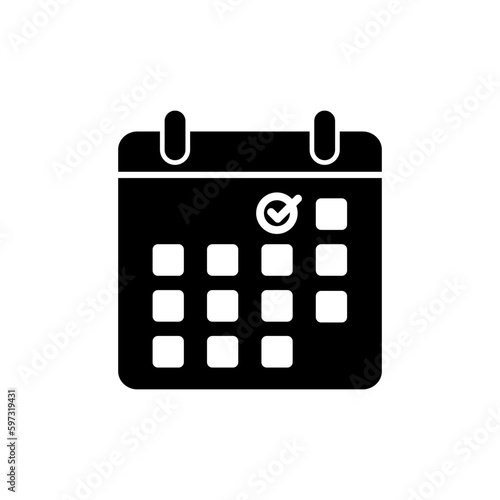 calendar icon vector. Calender symbol