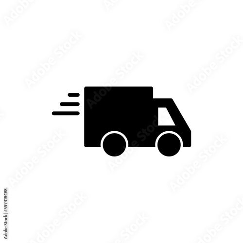 Delivery icon vector. Shipping fast delivery icon