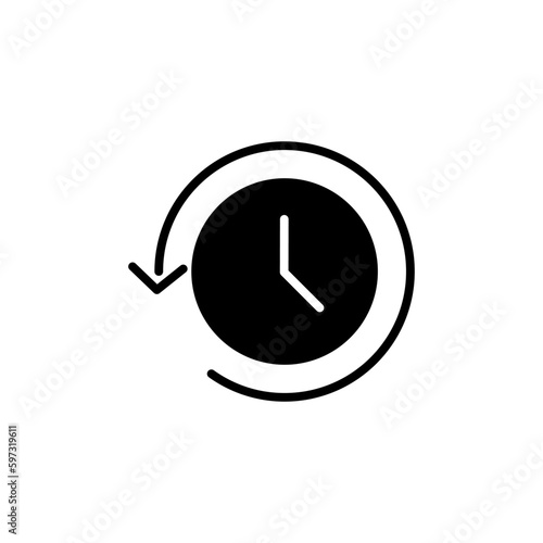 Free Download History icon vector. redo history icon - GFXLoad