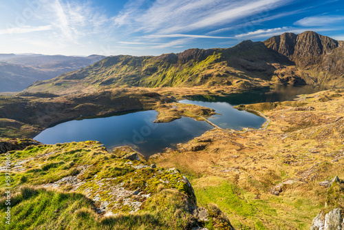 Fototapeta Llyn Llydaw lake in Snowdonia. Wales