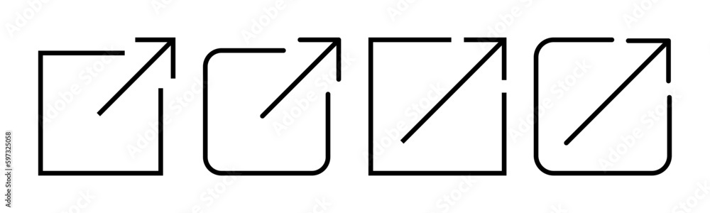 External link icon vector illustration. link sign and symbol. hyperlink symbol External link icon vector illustration. link sign and symbol. hyperlink symbol