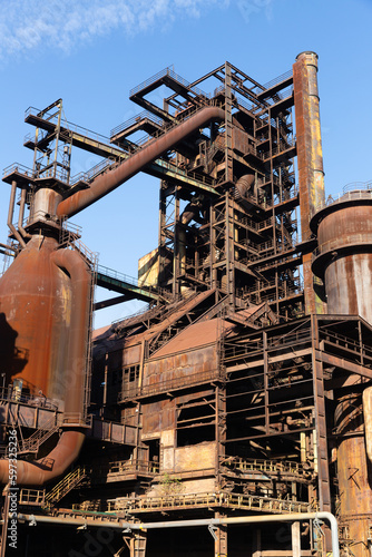 Closed Metallurgical Plant in Nizhni Vitkovitsy, part of the famous tourist industrial complex, Ostrava, Czech Republic