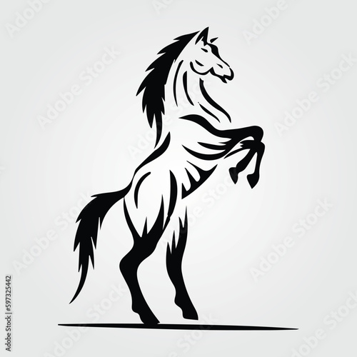Horses Silhouette, Horse Racing, Horse Riding Equine Equestrian Race, Jockey Pony Outline Horse Rider Vector	