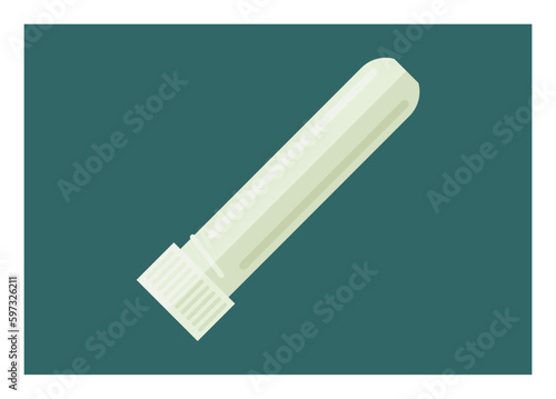 Nasal inhaler. Simple flat illustration