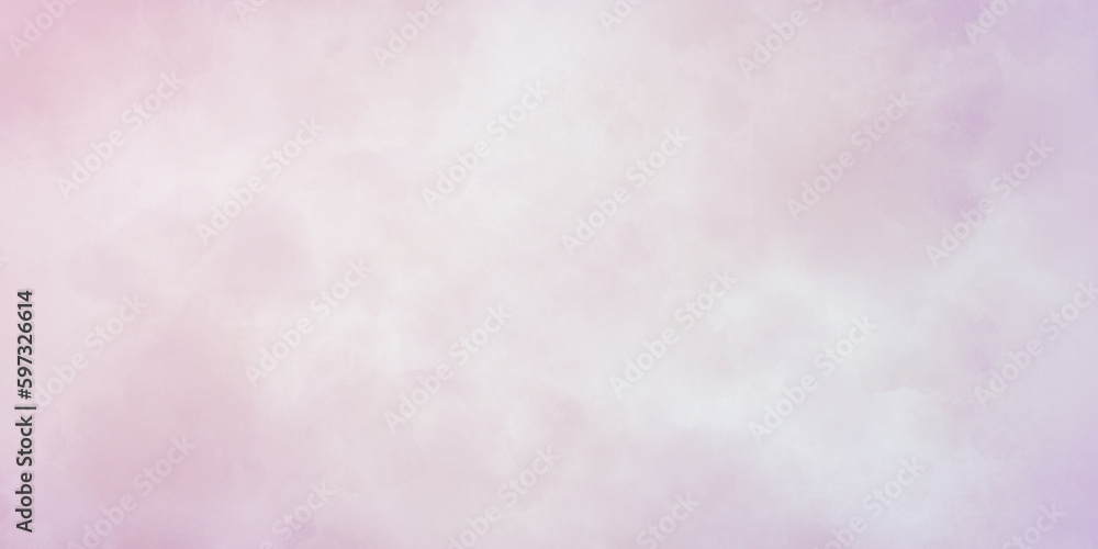 Abstract blue and pink painted watercolor background texture, pastel watercolor design with digital painted for template.