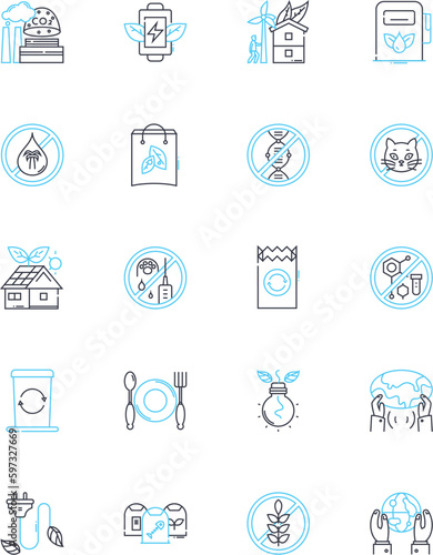 Natural gas linear icons set. Fuel, Energy, Combustion, Pipeline, Fracking, Exploration, Extraction line vector and concept signs. Reserves,Flammable,Heating outline illustrations © Nina