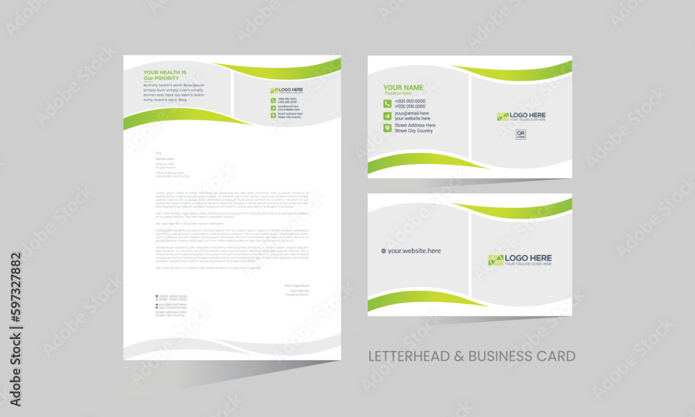 letterhead and business card design letterhead and business card design