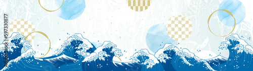 波 横長ポスター