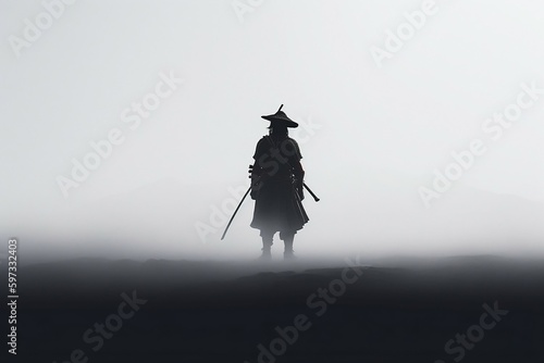 Photos samurai in fog