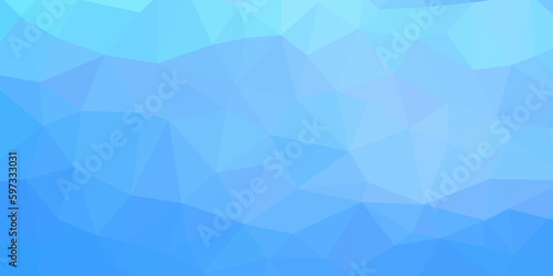 abstract bright blue colorful background with triangles vector illustration