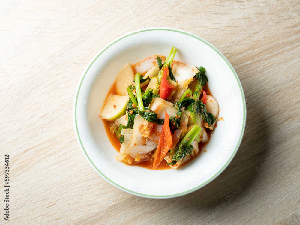 Watery Kimchi, young radish kimchi Watery Kimchi, young radish kimchi